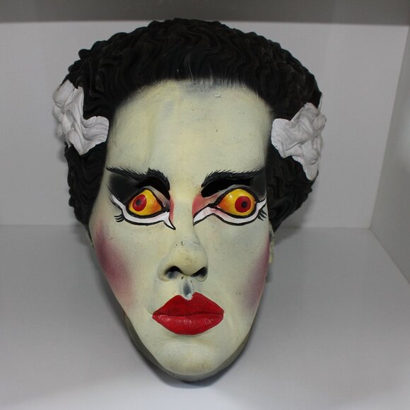Bride of Frankenstein Halloween Mask Vintage 1997 Paper Magic Group Universal - Picture 1 of 12